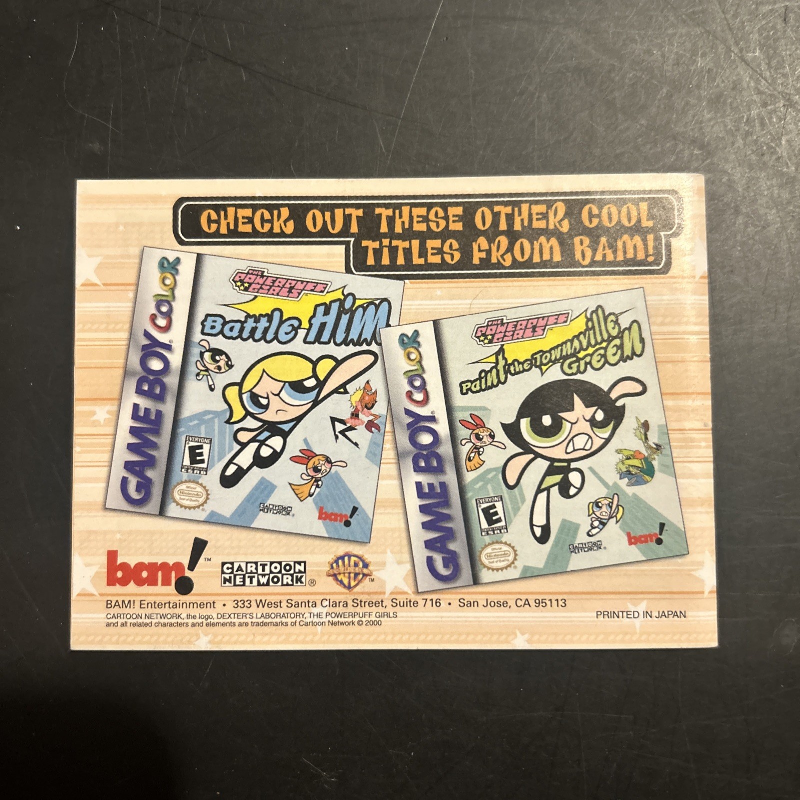 The Powerpuff Girls Bad Mojo Jojo Instruction Booklet – Manual Only – GBC