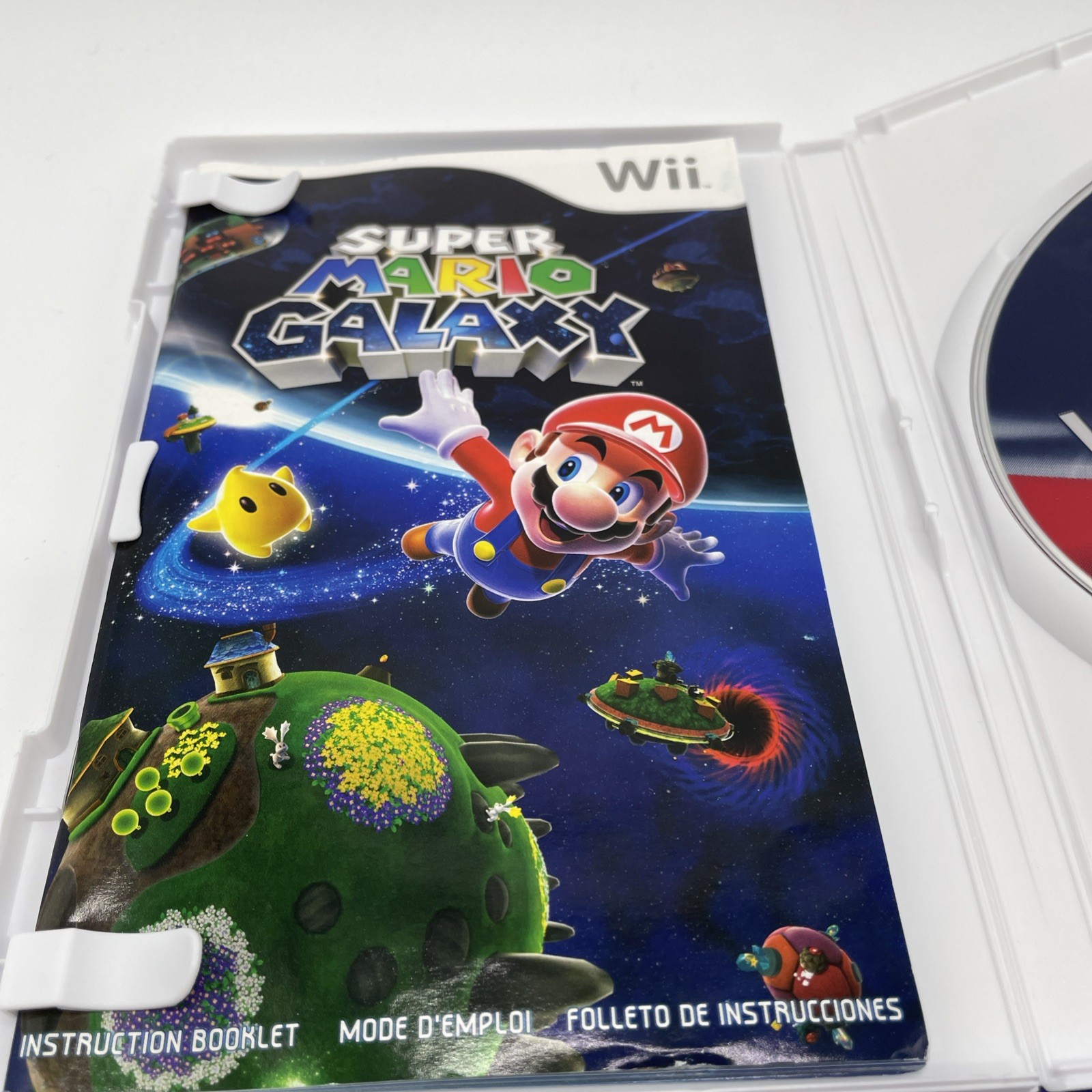 Super Mario Galaxy 1 & 2 Nintendo Wii Lot Of 2 Games Complete CIB + Inserts
