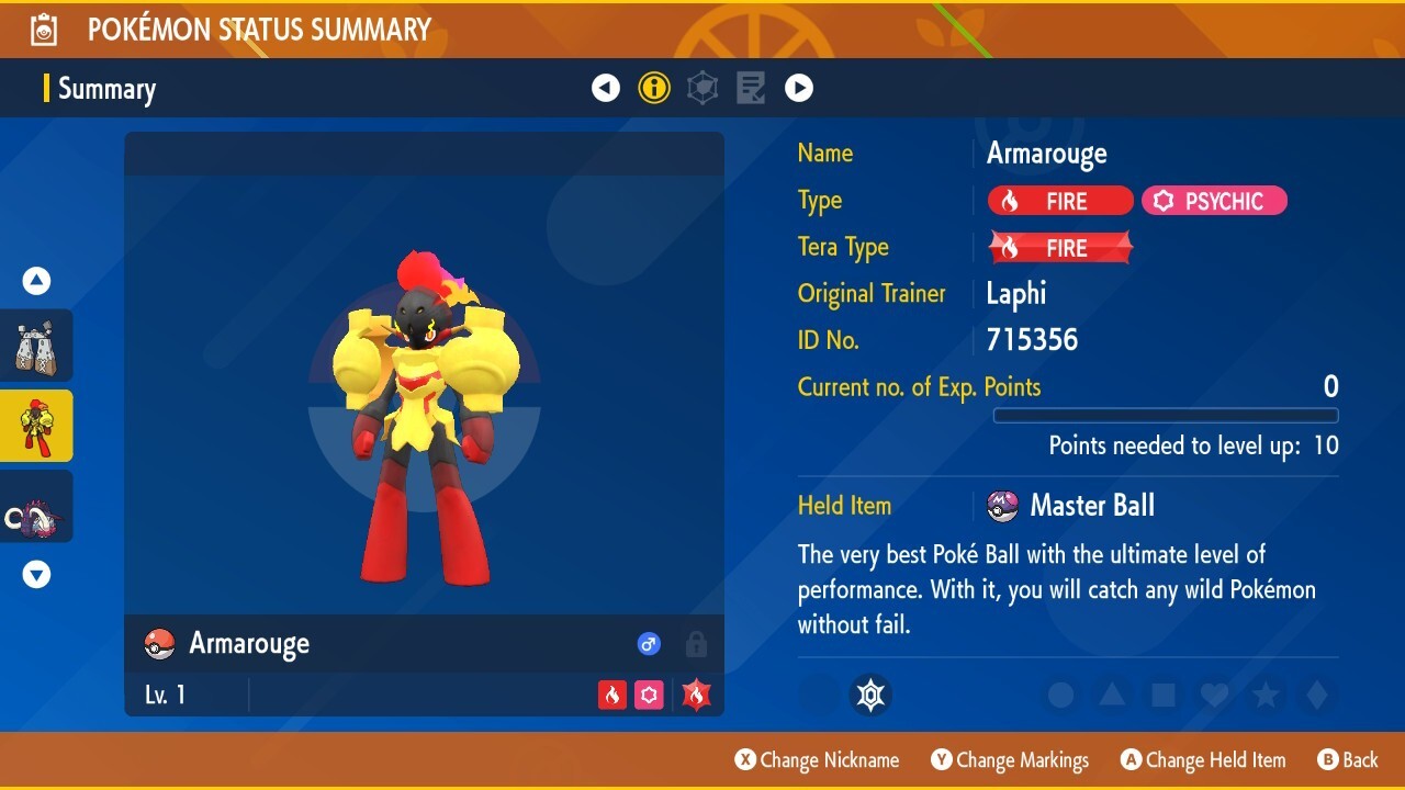 Non-Shiny Ceruledge & Armarouge 6IV Bundle Regular Pokemon Scarlet Violet SV