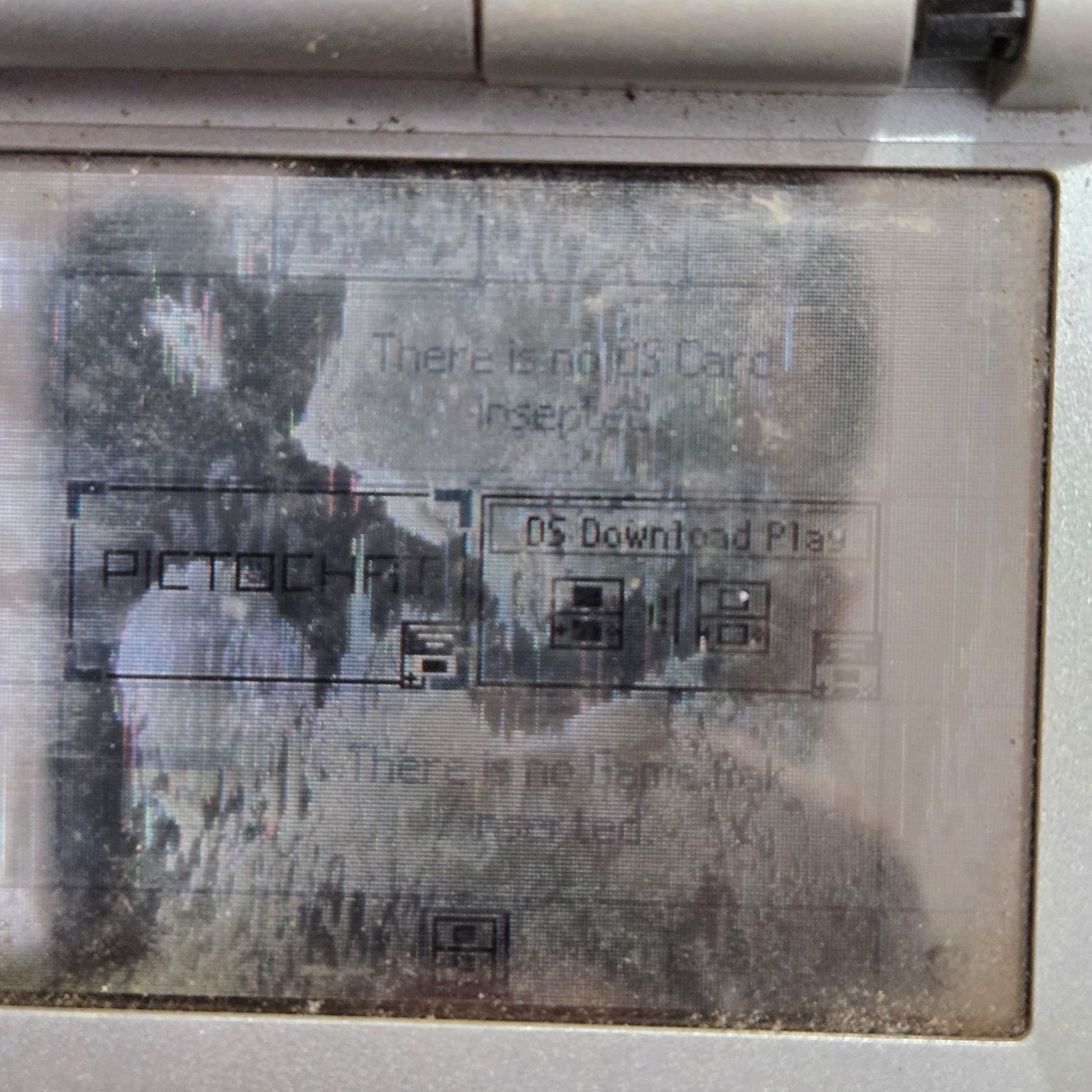 Nintendo DS NTR-001 Original Console Silver Tested Working Handheld No Charger