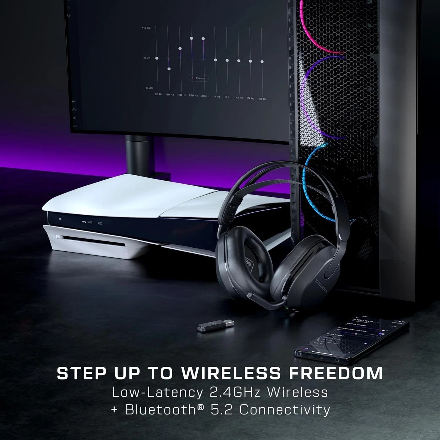 Stealth 500 Gaming Headset: Bluetooth 5.2, 40mm Drivers & Adjustable Fit