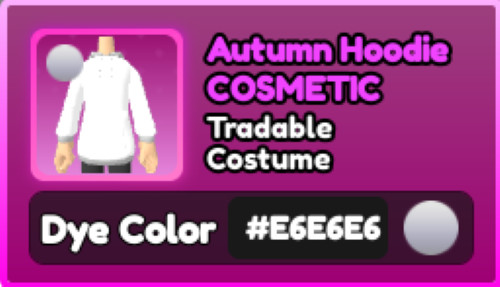 World Zero WZ – COSMETICS – #E6E6E6 – ACCESSORY – WHITE – COSTUME