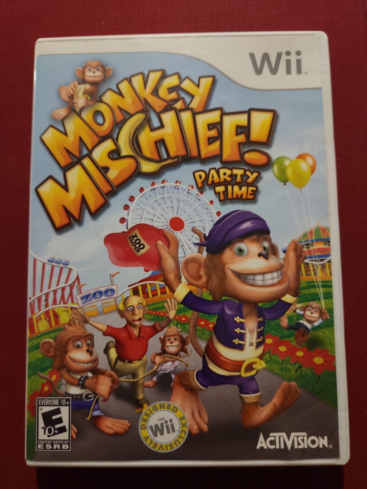 Monkey Mischief Party Time (Nintendo Wii, 2008) Complete and Tested
