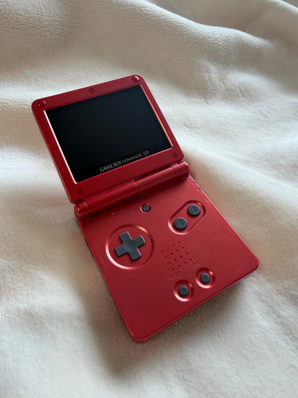 Nintendo Game Boy Advance SP Handheld System – Flame Red + Games