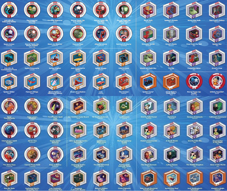 Disney Infinity 2.0 Power Discs BUY 4 GET 1 BUY 7 GET 2 $6 MINIMUM Free ship!🎼