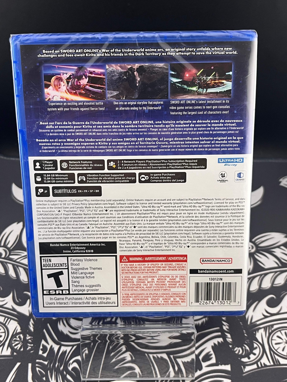 Sword Art Online Last Recollection (Sony PlayStation 5,2023) Brand New Sealed