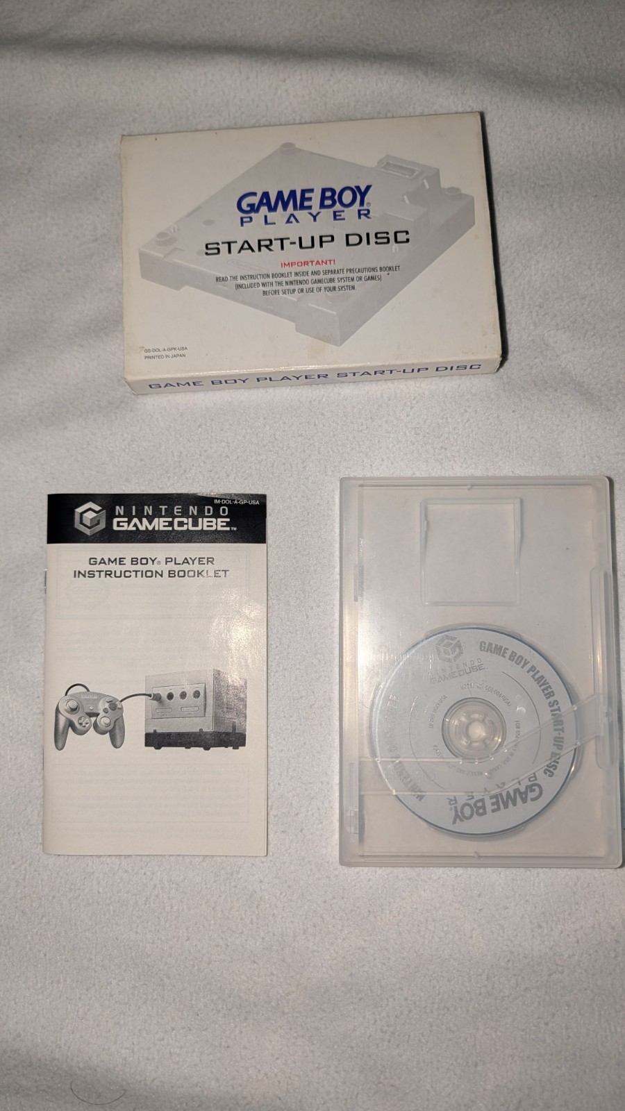 Nintendo GameCube Game Boy Player With Start-Up Disc & Original Case and Manual