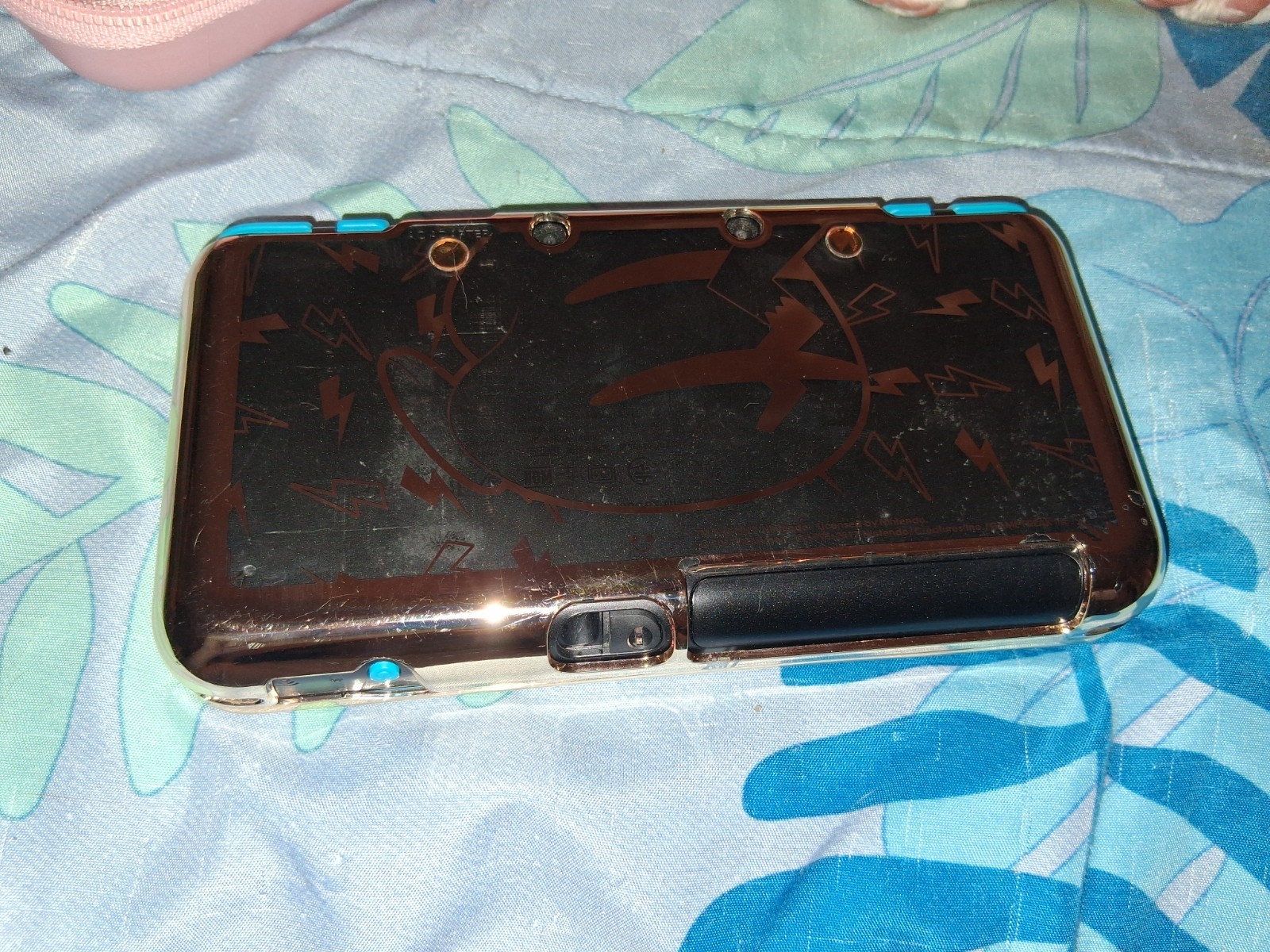 Nintendo 2DS XL Black Blue fire emblem fates revelations/Pokémon crystal