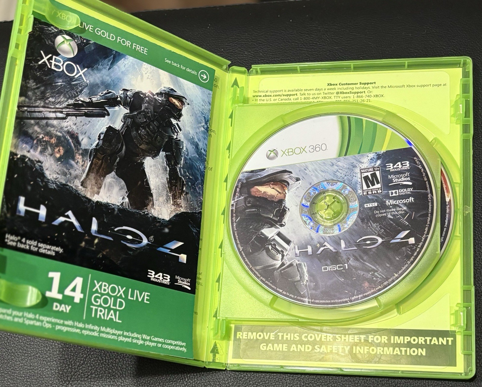 Halo 4 Microsoft Xbox 360 Complete 2-Disc Set, 2012 Edition