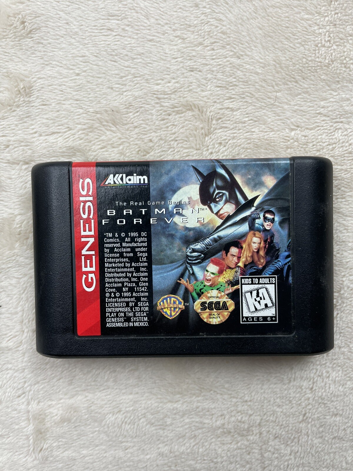 Sega Genesis Lot of 2 Games – Batman Forever + NFL Quarterback Club 96 Cart Only