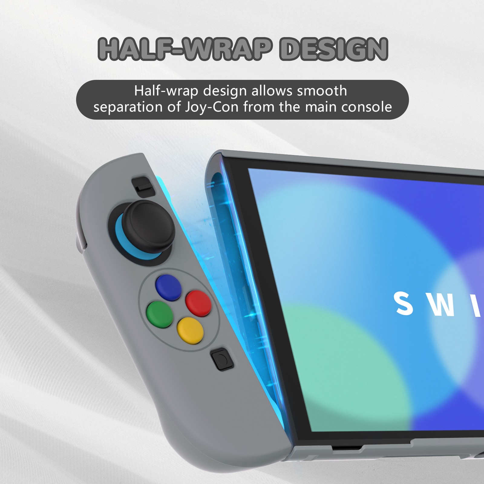 PlayVital Protective Case for Nintendo Switch 2 Dockable Hard Shell Split Cover