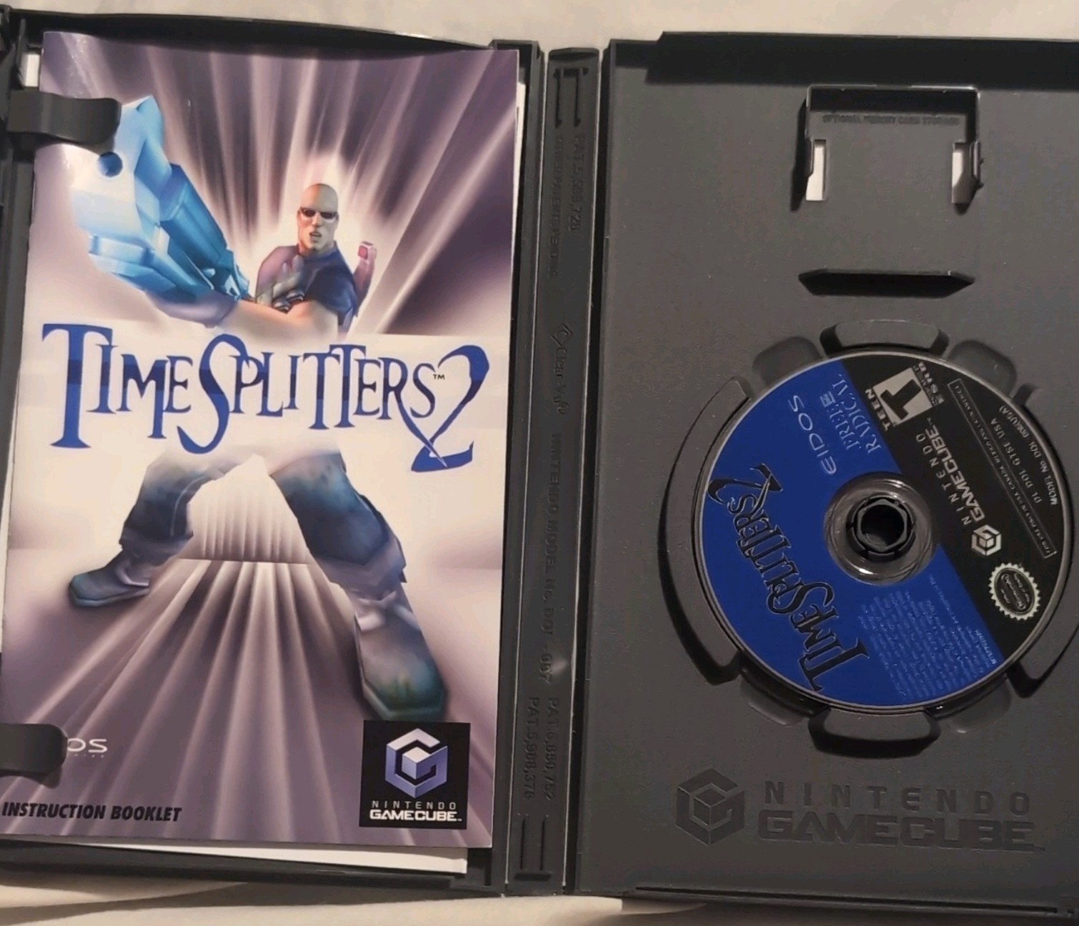 Eidos Interactive TimeSplitters 2 Nintendo GameCube Manual Multiplayer T NTSC-U…