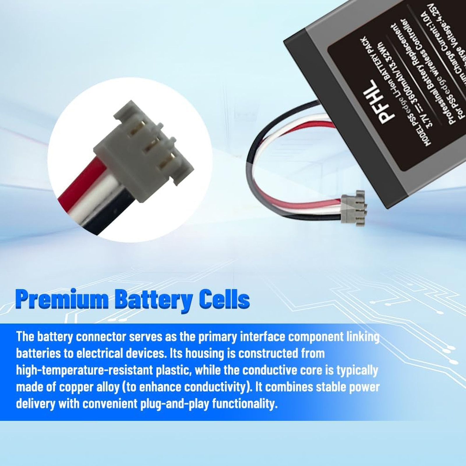 Battery for Sony PlayStation Dualsense Edge Controller 3600mAh High Capacity