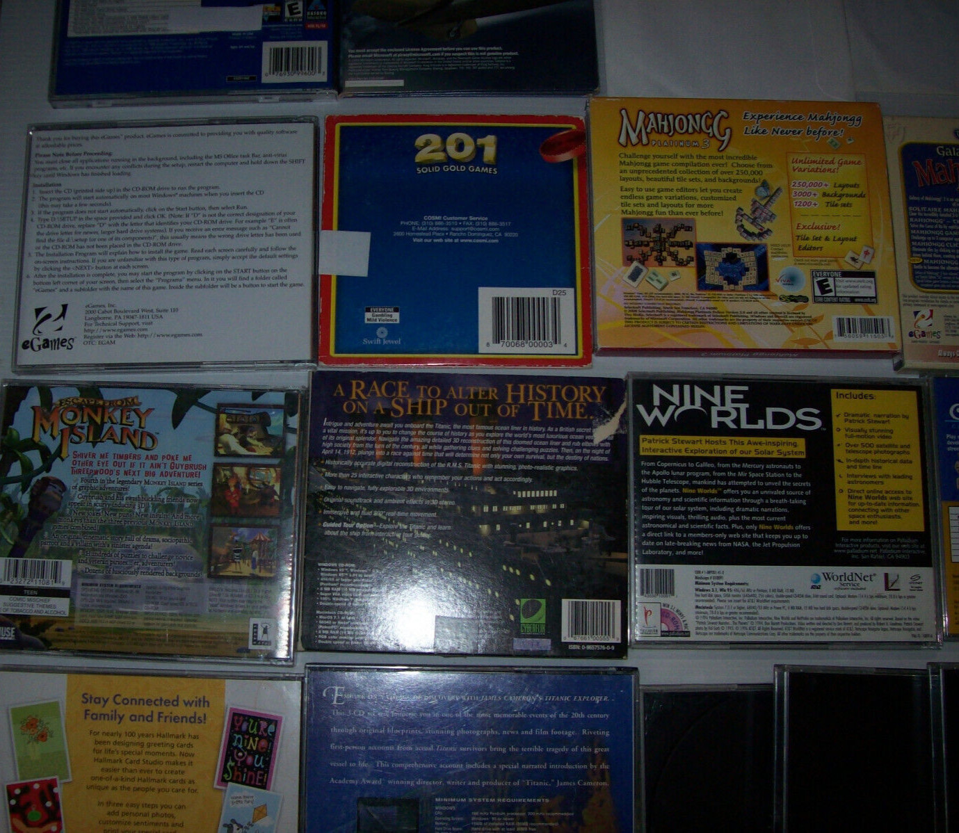 Lot of 20+ Vintage Computer PC Games, + Vintage PC Software, Y2K, 1990s – 2000s
