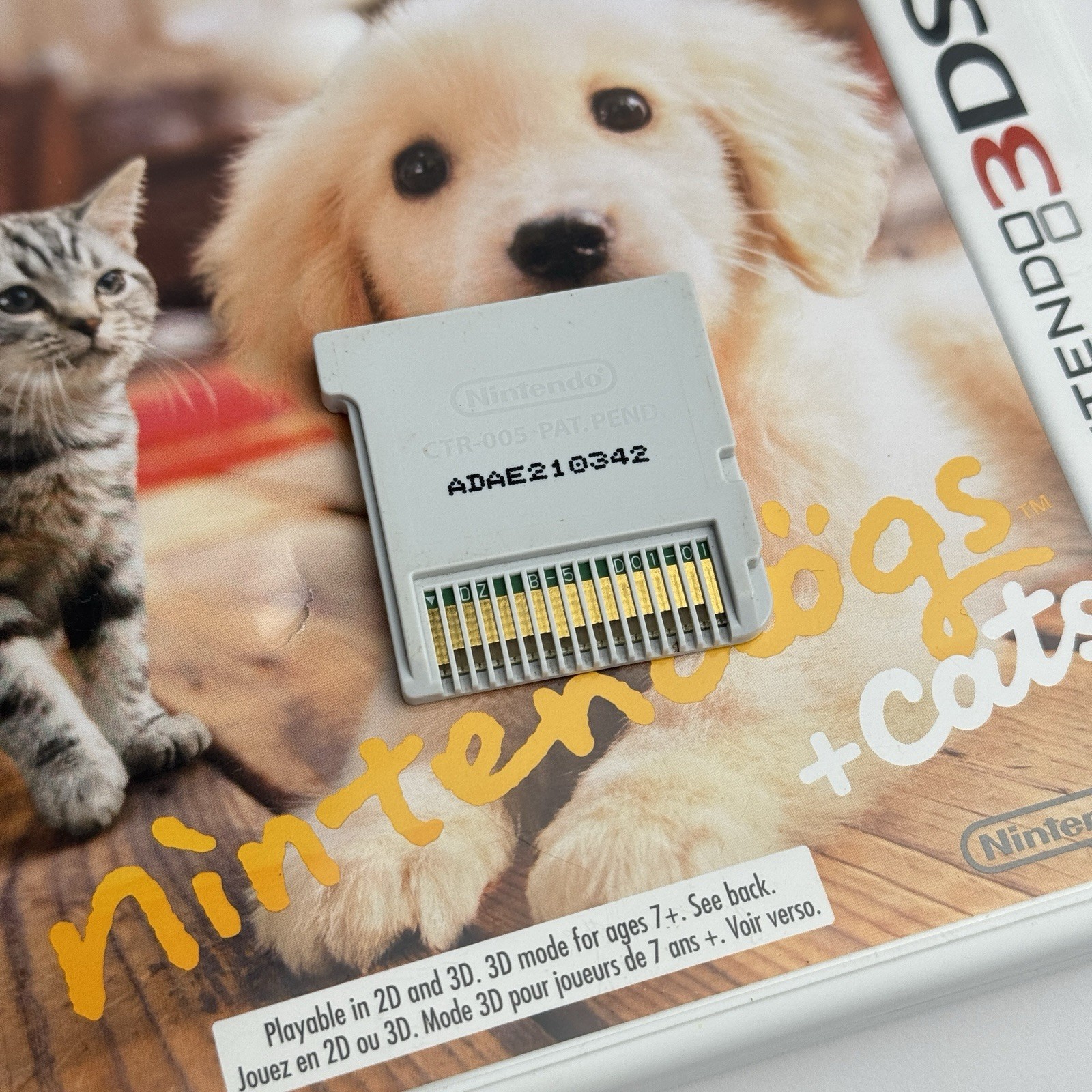 CIB Nintendogs + Cats: Golden Retriever & Friends (Nintendo 3DS, 2011) TESTED