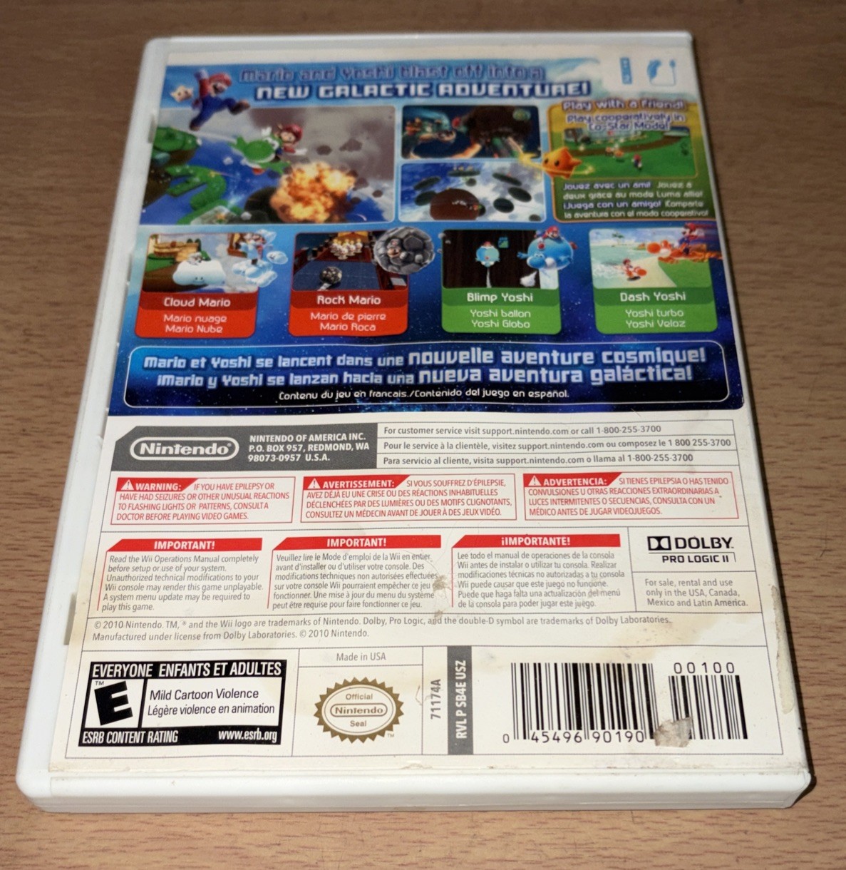 Super Mario Galaxy 2 – Nintendo Wii No Manual Artwork Damaged See Pics