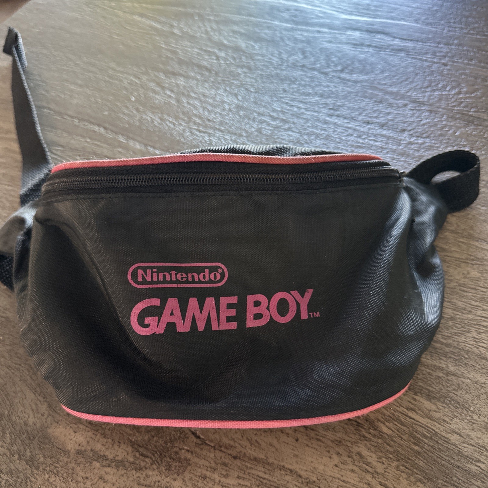 Nintendo Game Boy Fanny Pack Waist Bag Black Hot Pink Vintage 90s