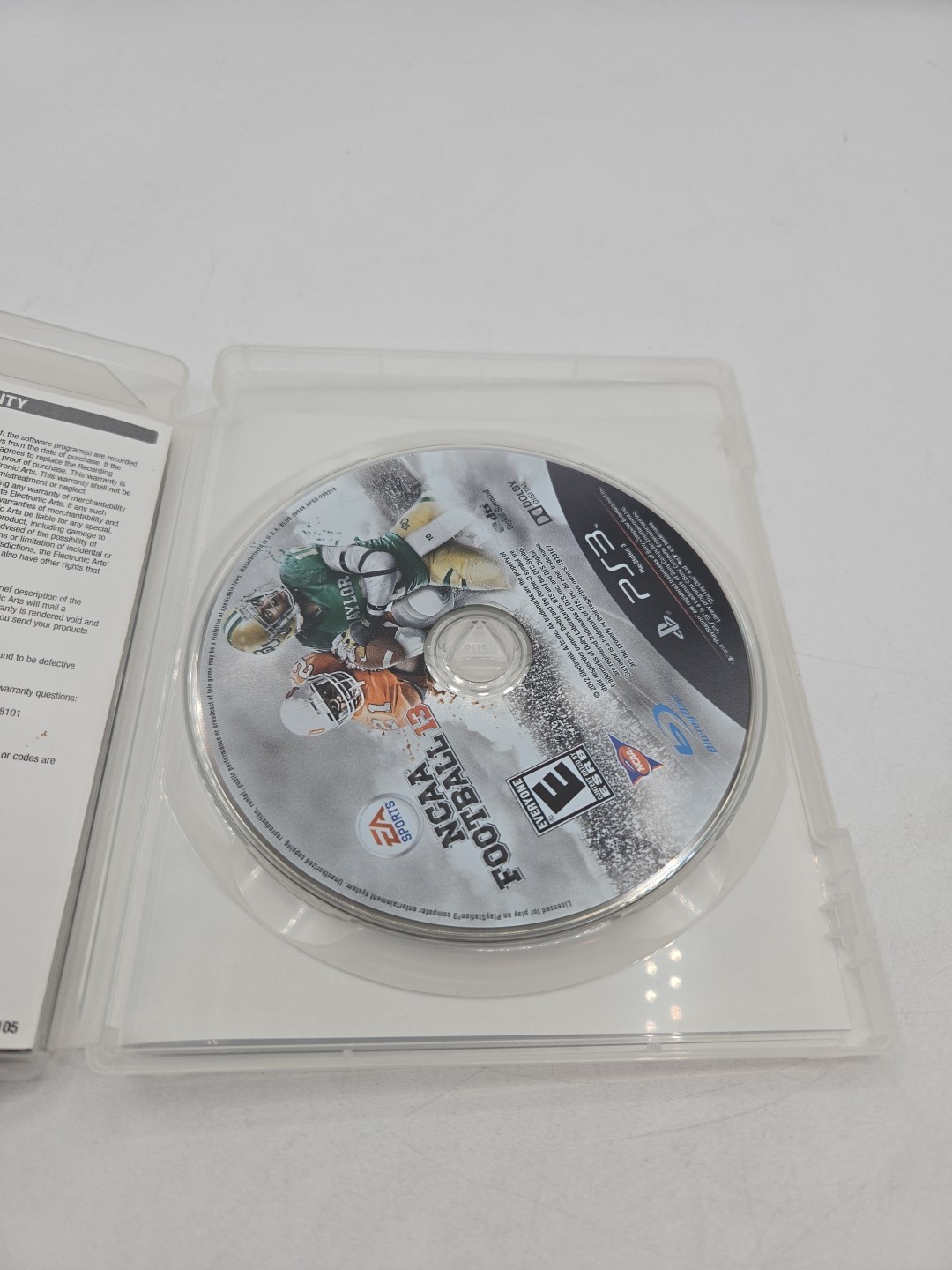 NCAA Football 13 (Sony PlayStation 3, 2012) PS3 Tested Working