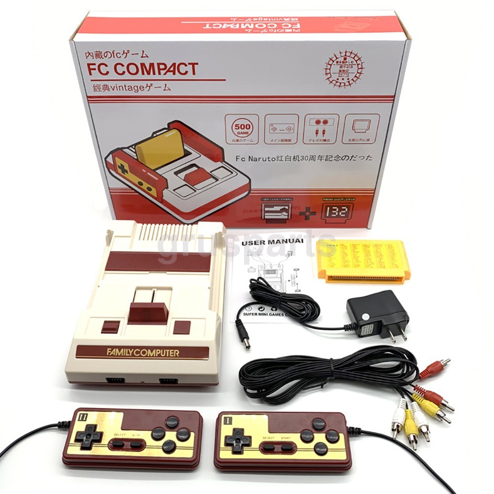 8-bit with 500 built-in games TV game console FC nostalgic red and white console