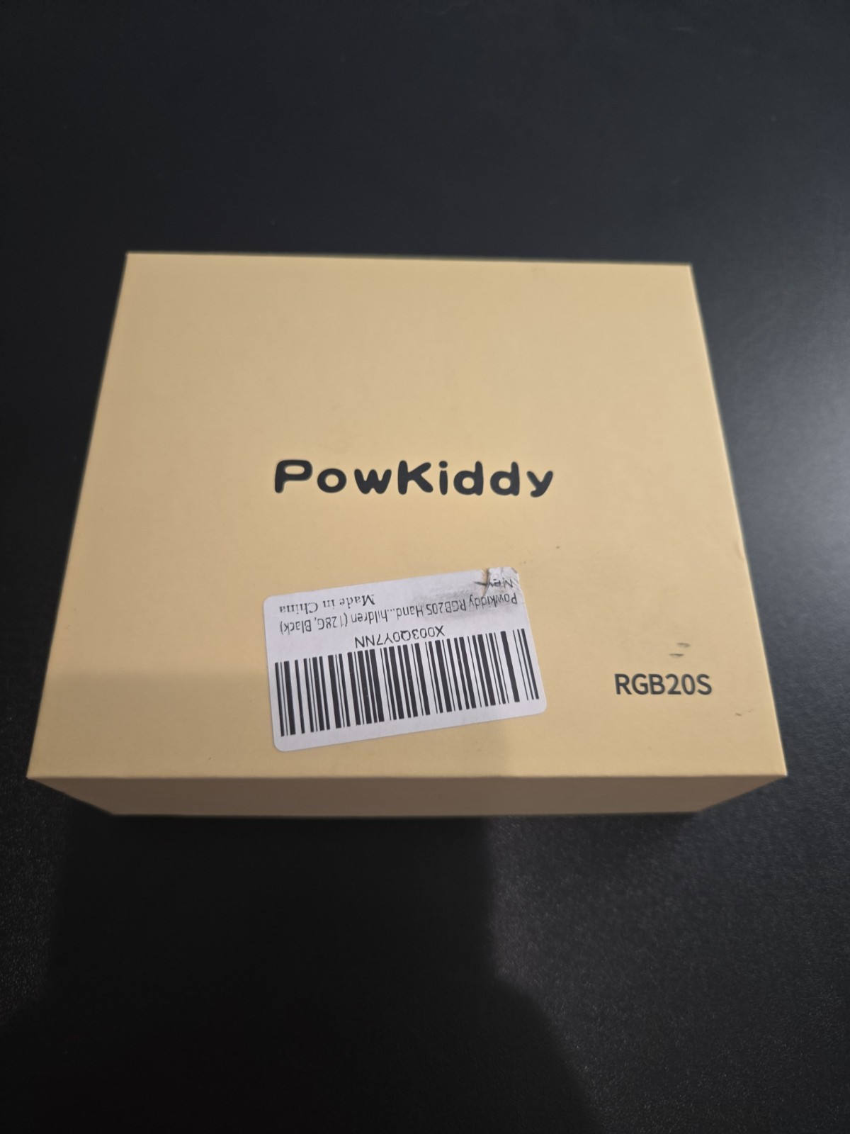 Powkiddy RGB20S Retro Handheld Emulator Game Console Black In Box