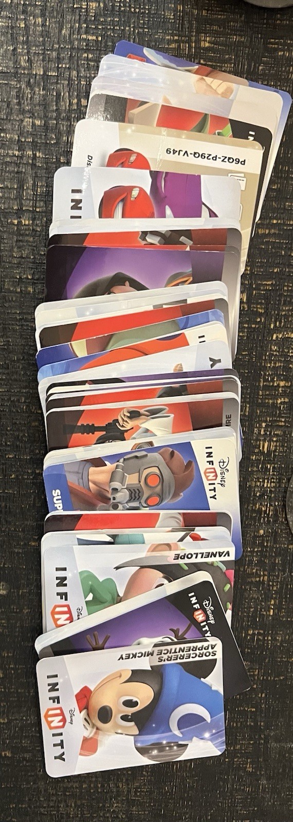 Assortment of Disney Infinity Figures With Power Disks And Play Cards (Not All)