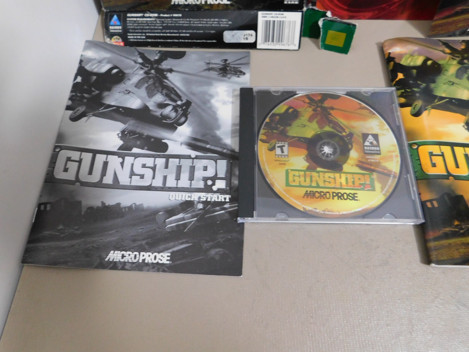 GUNSHIP! PC Big Box Attack Helicopter Simulation Game 2000 Micro Prose Complete
