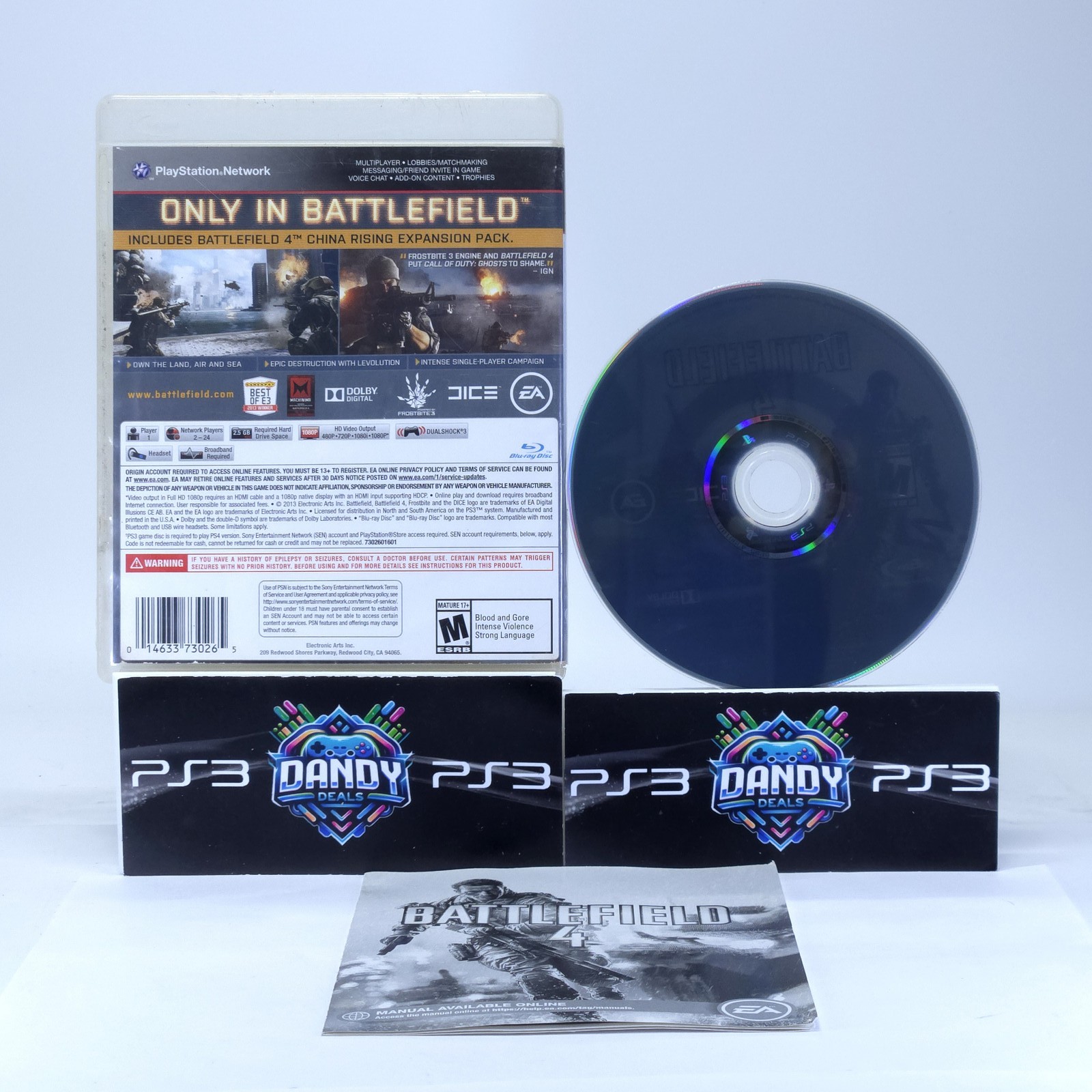 Battlefield 4 PS3 CIB W/ Manual – PlayStation 3