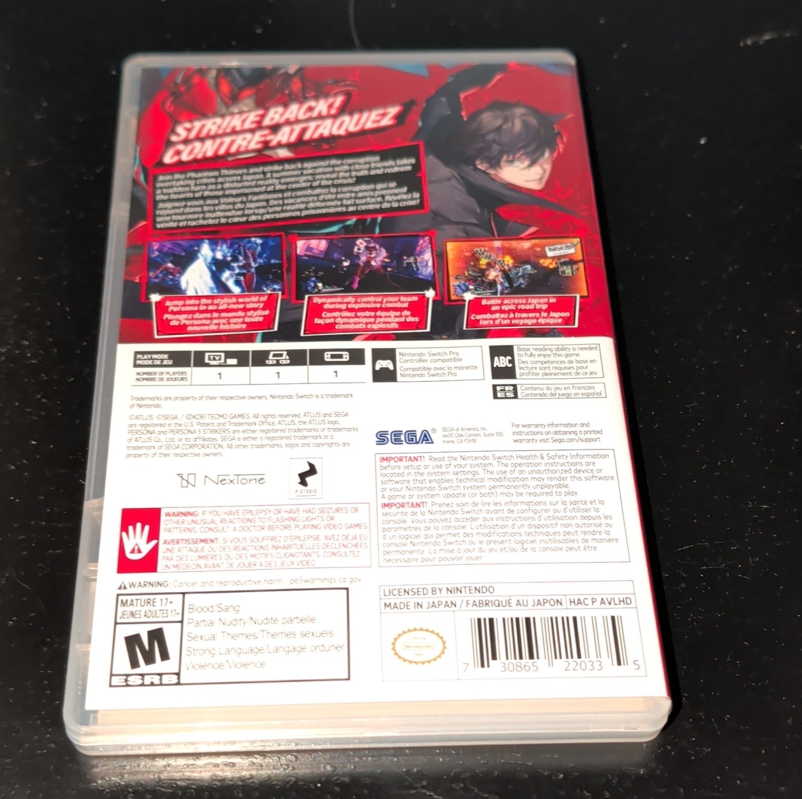 Persona 5 Strikers Nintendo Switch