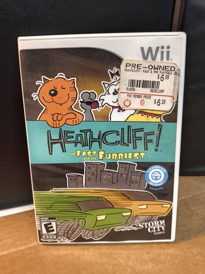Heathcliff ~The Fast and the Furriest For Nintendo Wii (2010 Storm City Games)