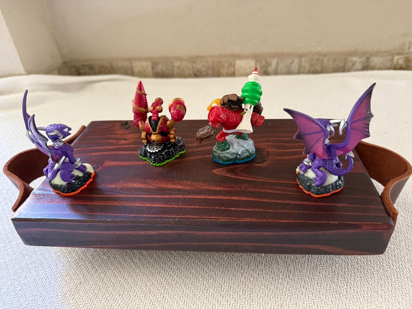 Skylanders Figures Set 4 – 2 Cynders – Jolly Bumble Blast – Drill Sergeant