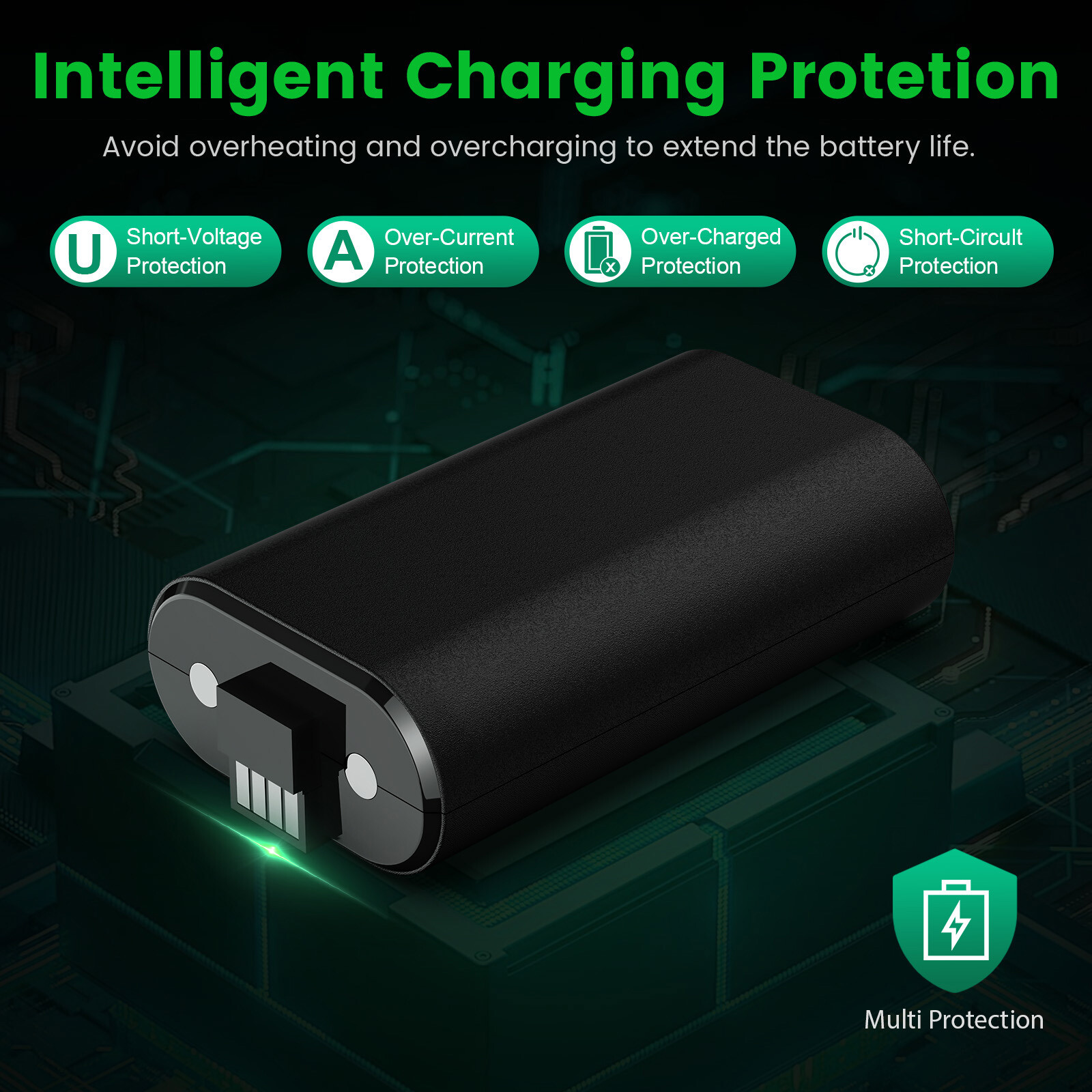 Rechargeable Battery Pack For XBox One X/S Series X/S Controller & Charger Cable