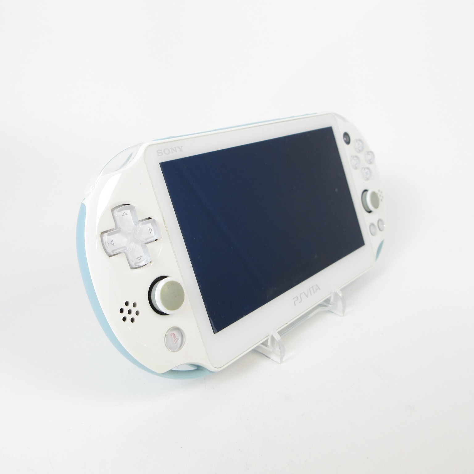 【Very Good】Sony PS Vita PCH-2000 Light Blue / White Wi-Fi Model Console only #Ar