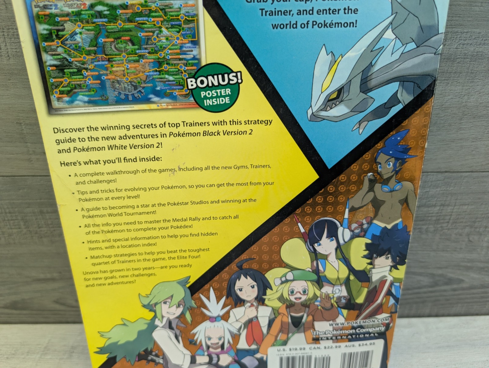 Pokemon Black 2 and White 2 Volume 1+2 Strategy Guide Books Used (No Posters).