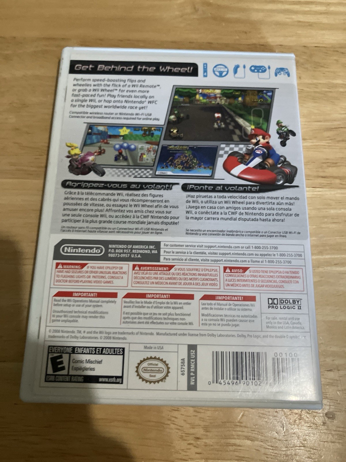 Mario Kart Wii (Nintendo Wii) Nintendo E-Everyone Racing CIB Manual NTSC-U/C