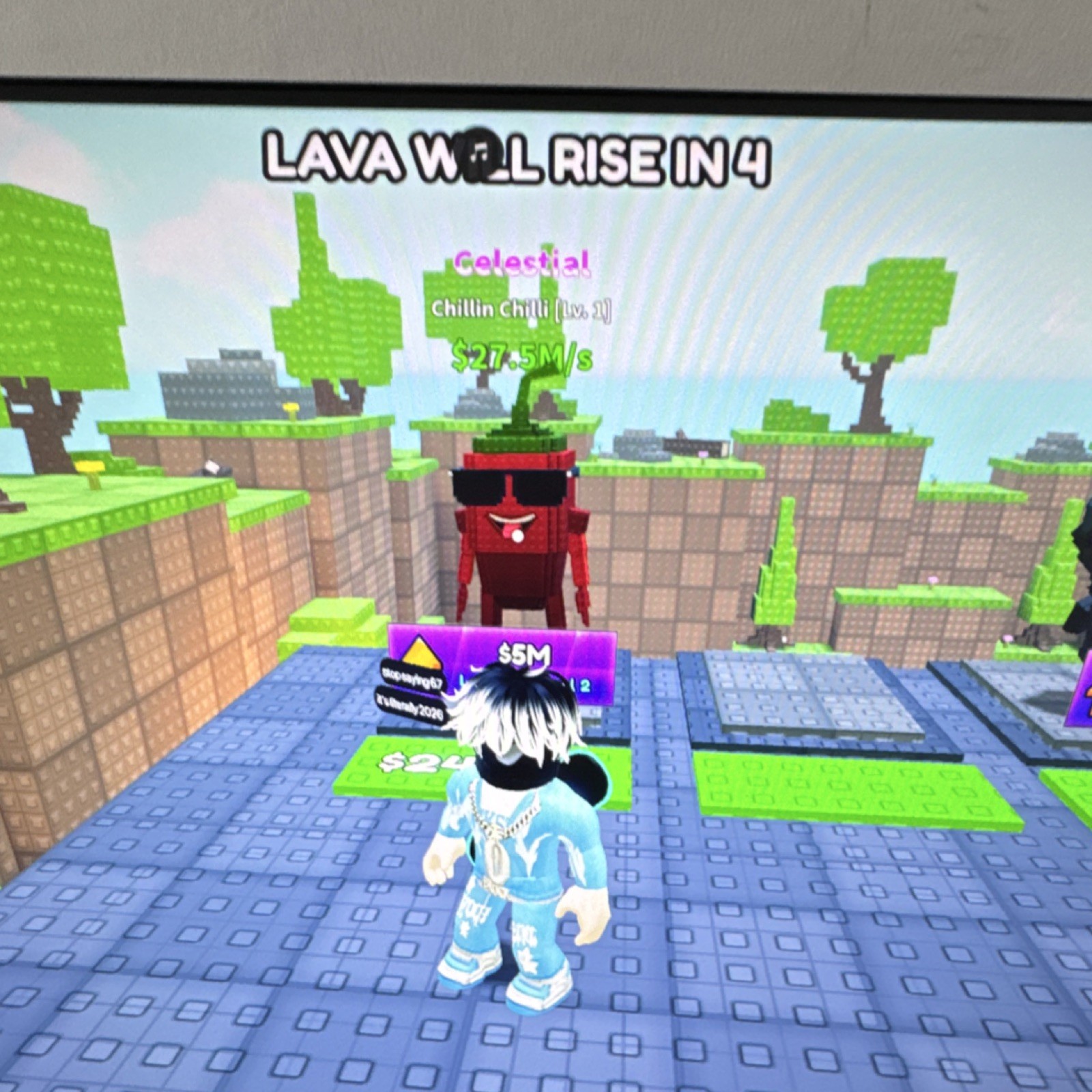 Chillin chili celestial survive lava for brainrots