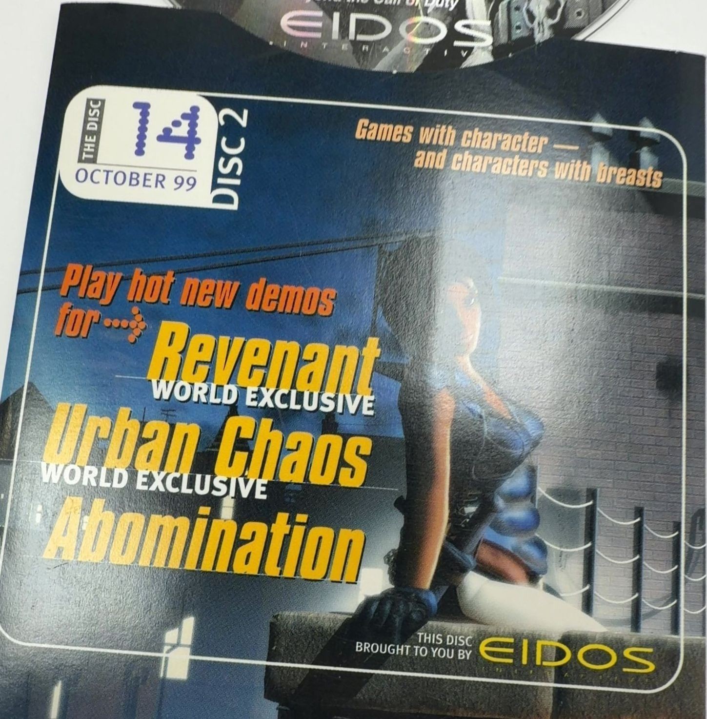 PC Accelerator October 1999 Demo Discs Driver Star Wars Racer Eidos Games Used