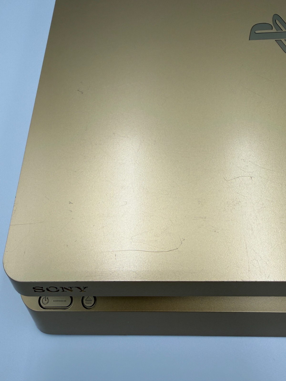 Sony Playstation 4 PS4 Slim 1TB Limited Edition Gold w Controller Cleaned Tested