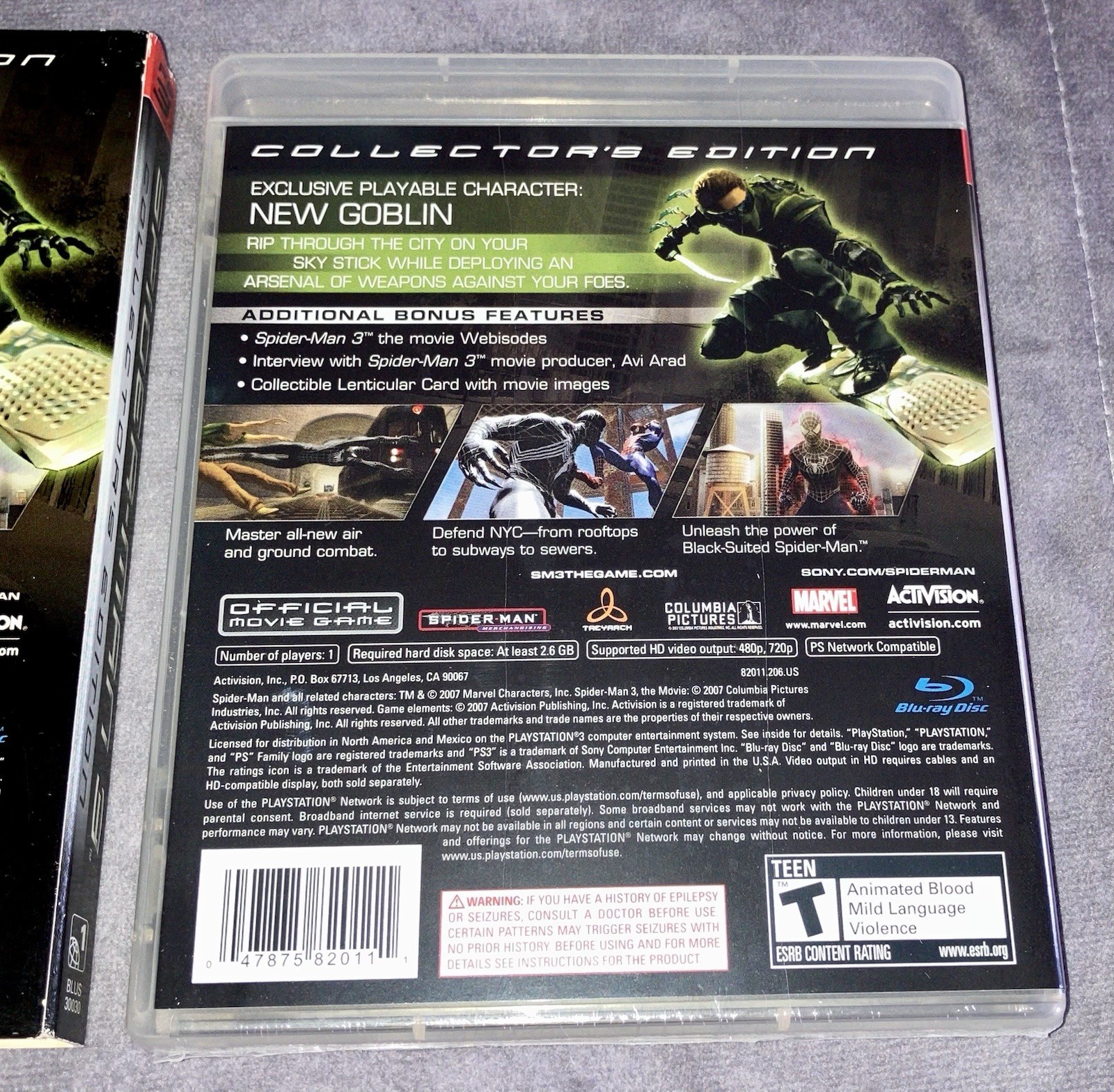 Spider-Man 3 Collector’s Edition PS3 Brand New Factory Sealed With Slipcover