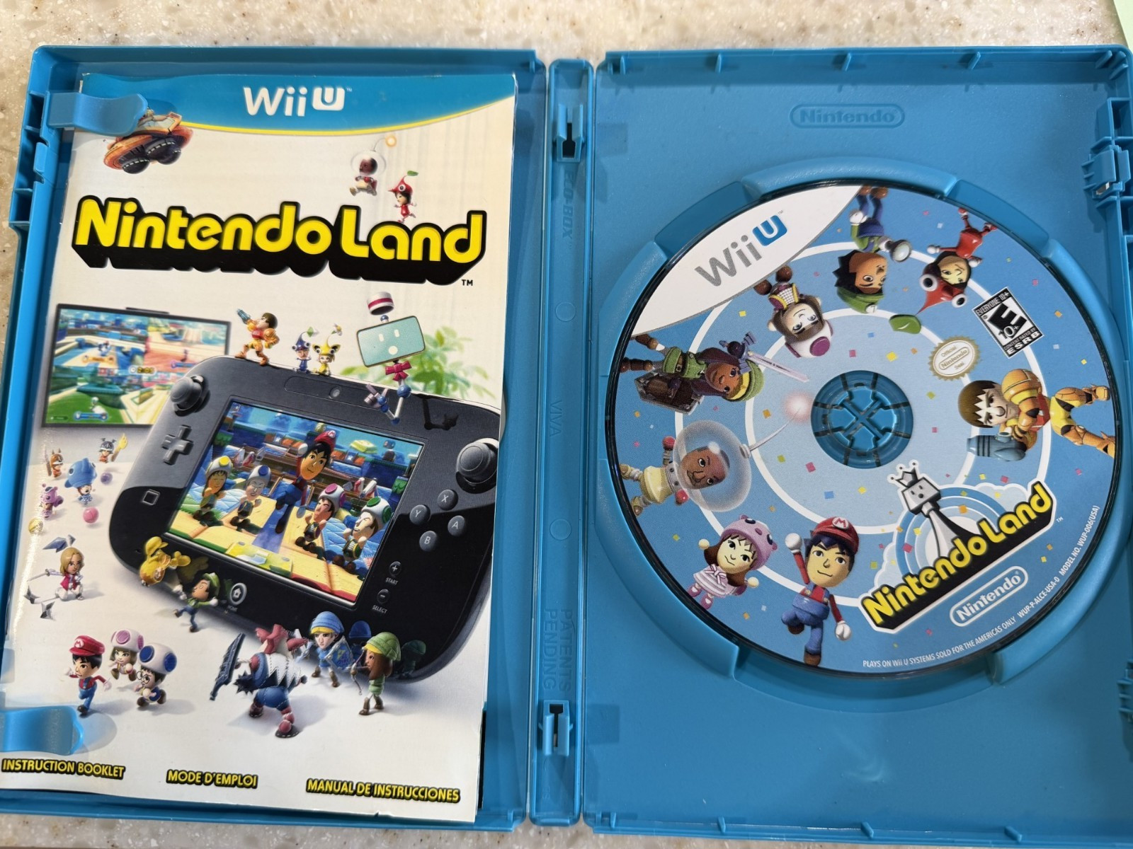 NINTENDO LAND WII U NINTENDO WIIU WII U GAME, MANUAL & CASE COMPLETE