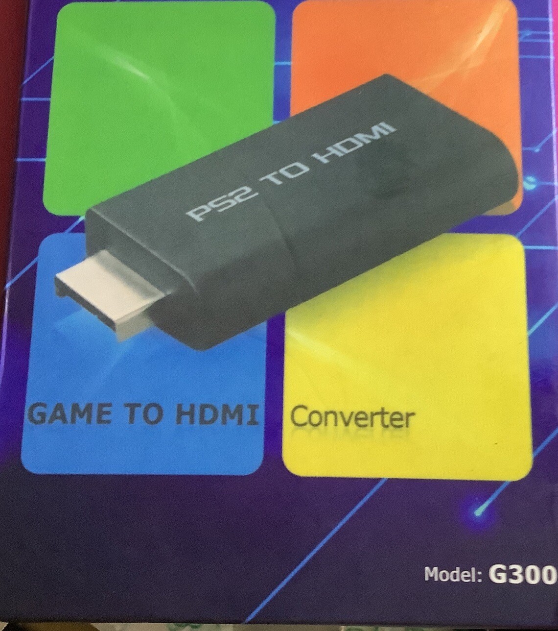 PS2 to HDMI Video Converter – Game To HDMI Converter Model G300