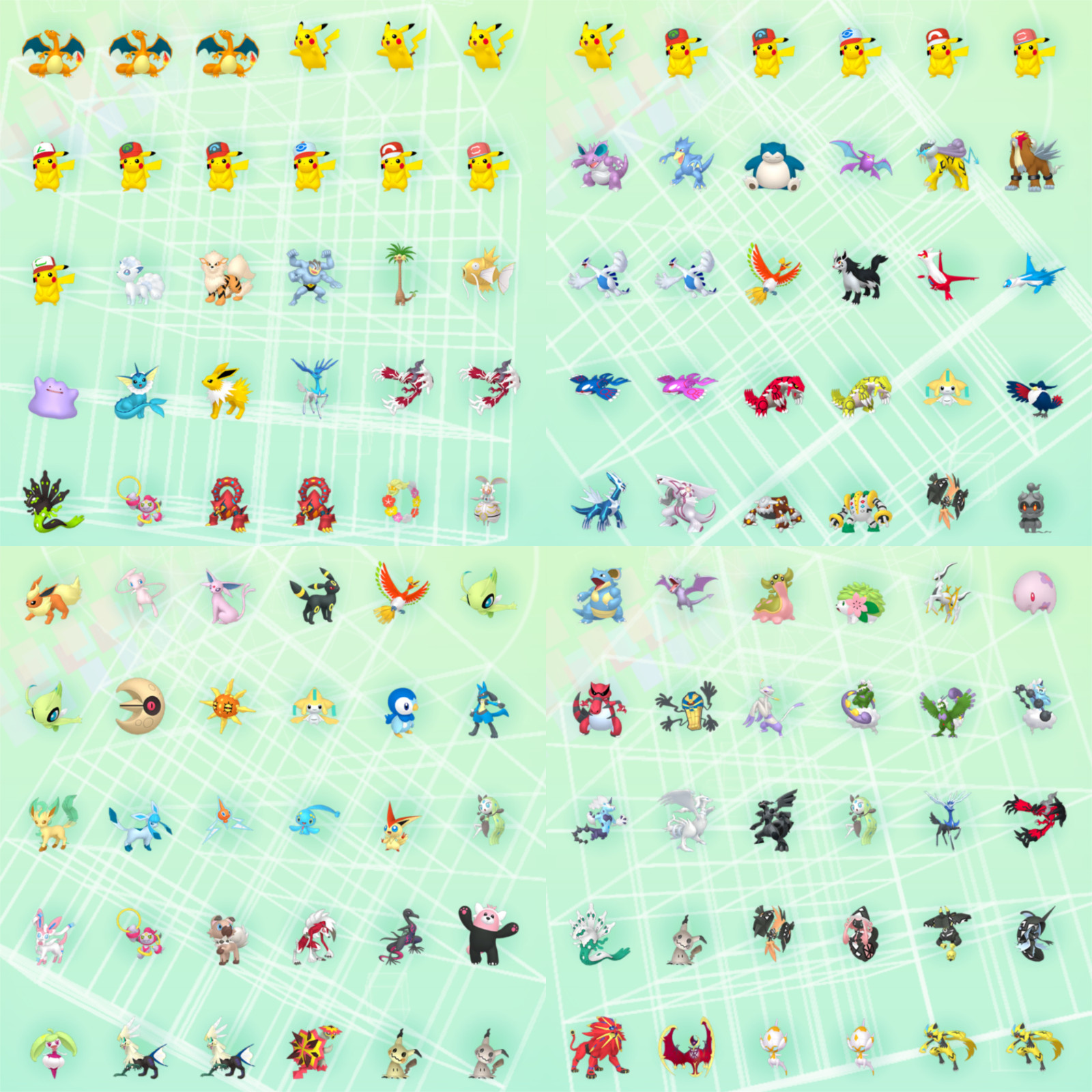 POKEMON Home Living Dex Pokedex Complete Event Gen 1-7 100% Legit 570 Pokemon