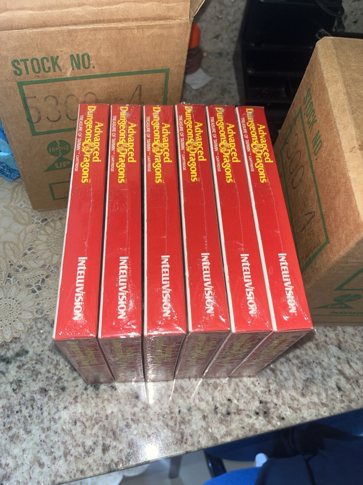 Advanced Dungeon&Dragon Treasure Tarmin Intellivision Factory Box 6 Sealed Games
