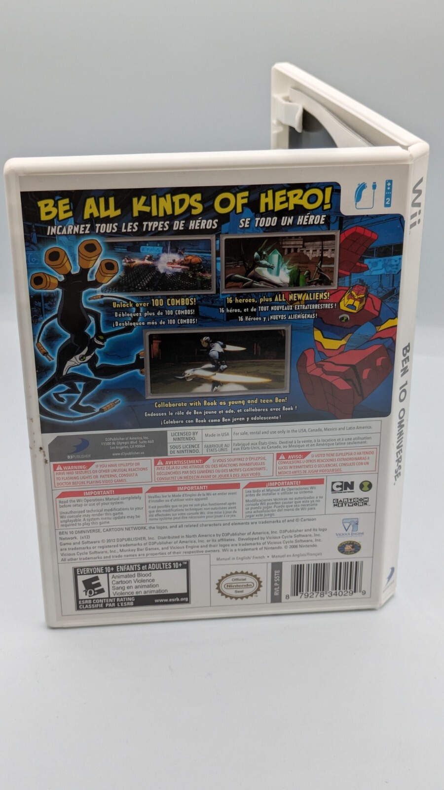 Ben 10: Omniverse (Nintendo Wii, 2012) Complete W/Manual