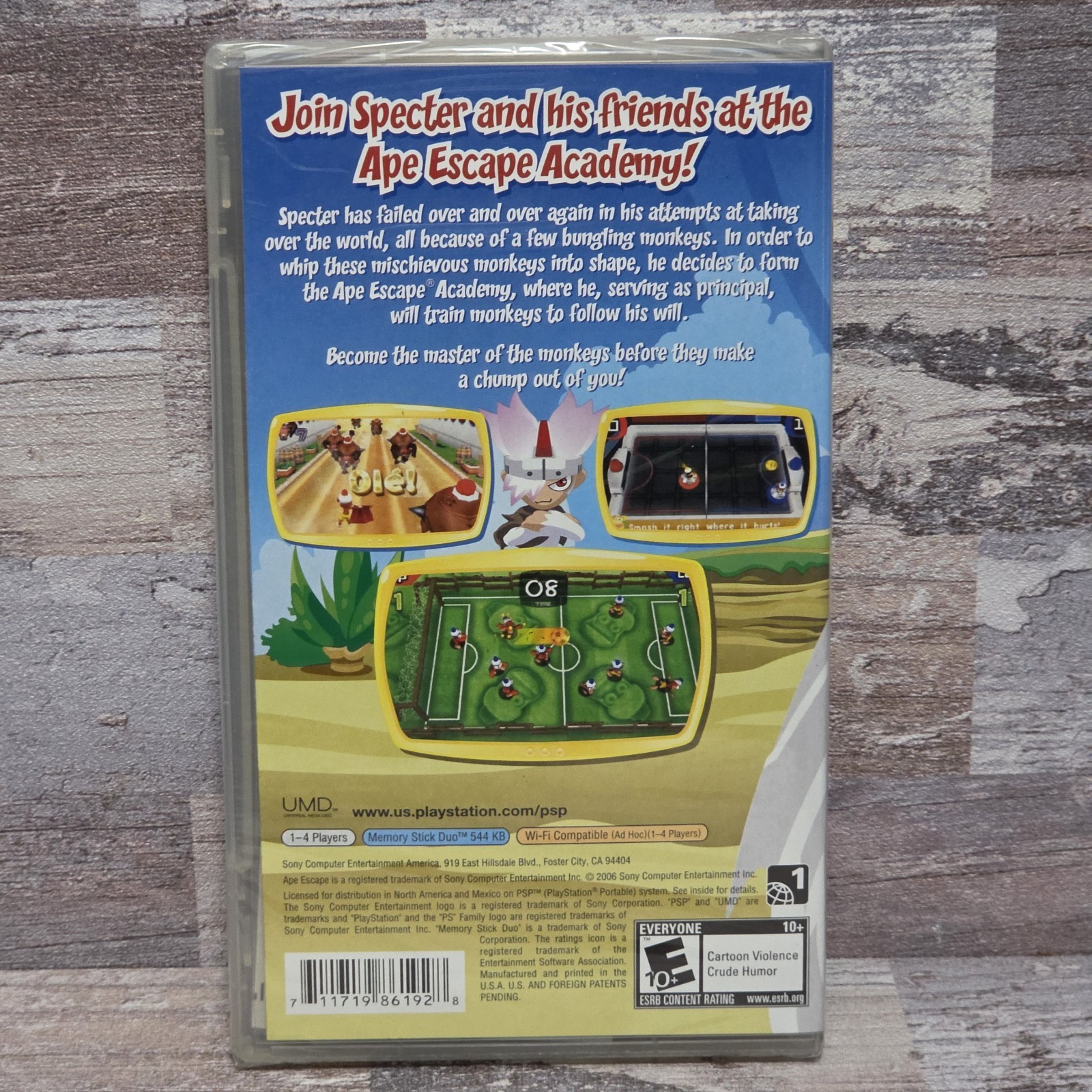 Ape Escape Academy (Sony PSP) New And Factory Sealed