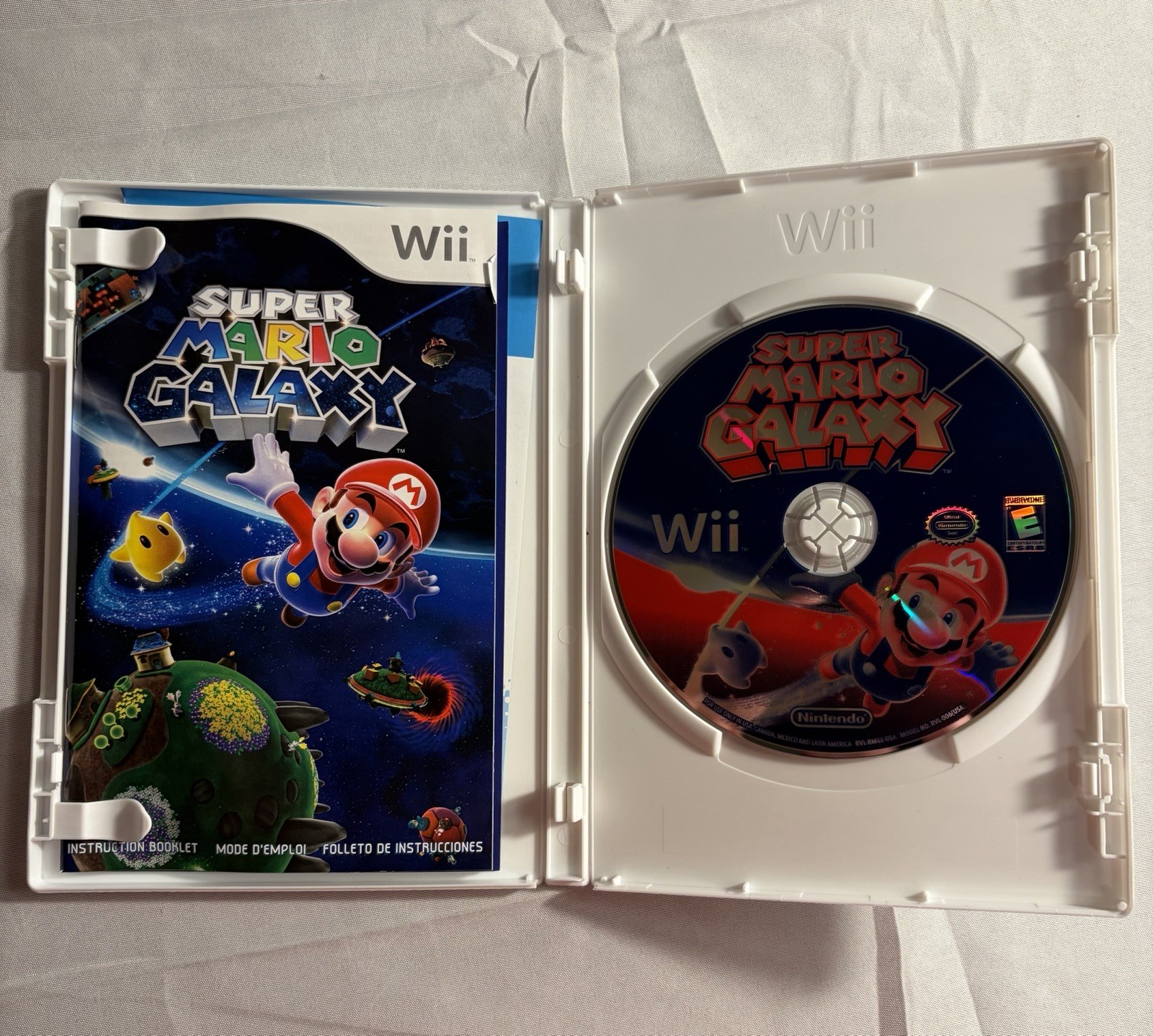 Super Mario Galaxy Nintendo Wii Game CIB Complete In Box w/ Disc Case & Manual