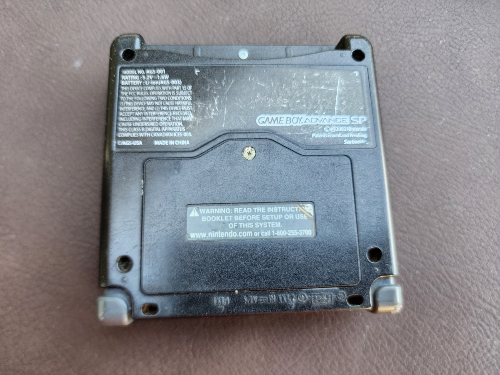 Nintendo Gameboy advance SP AGS-001 Onyx Black