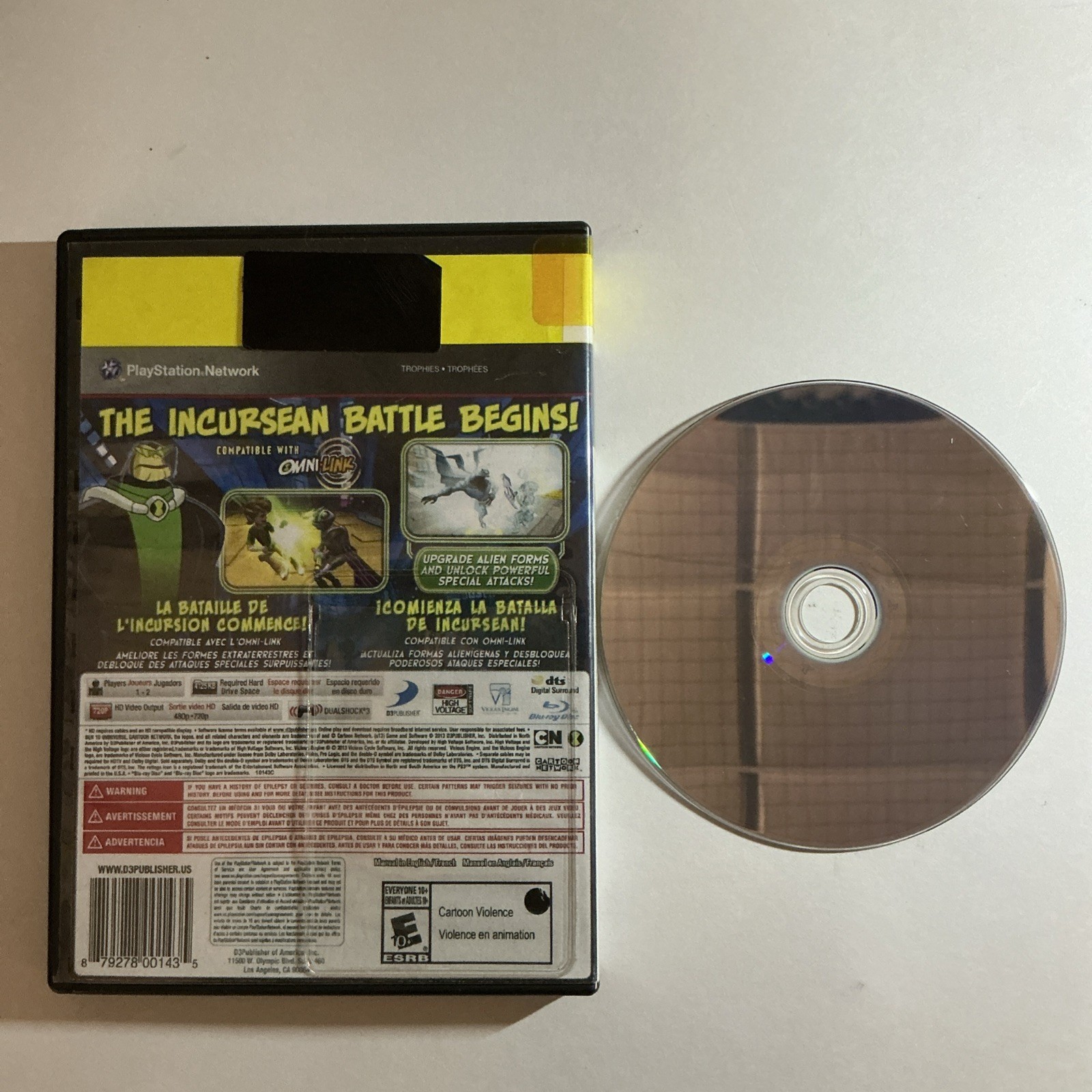 Ben 10: Omniverse 2 (Sony PlayStation 3, 2013) No Manual Tested Working