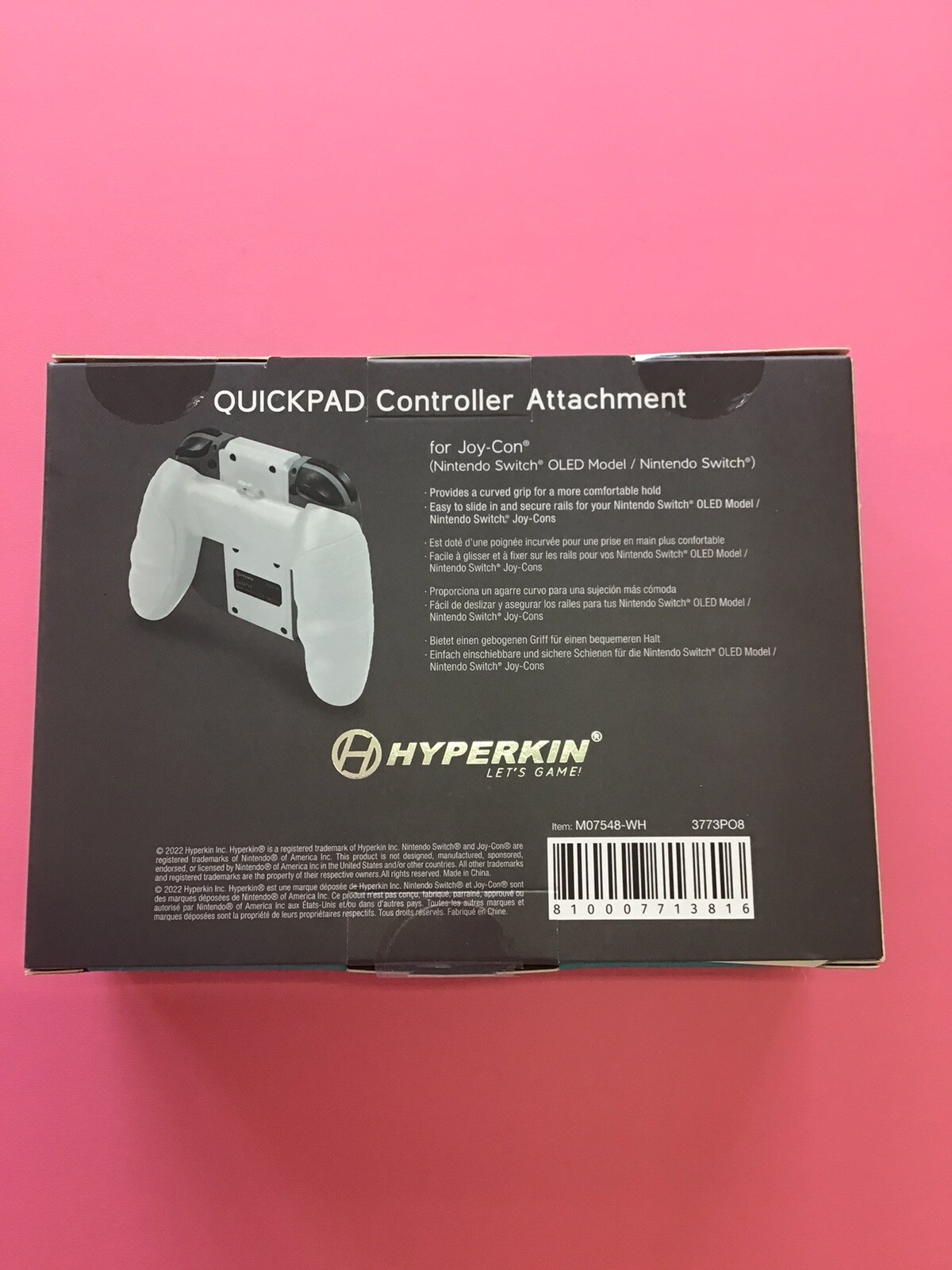Joy-Con Comfort Grip Quickpad Controller Attachment WHITE Hyperkin – fast ship!