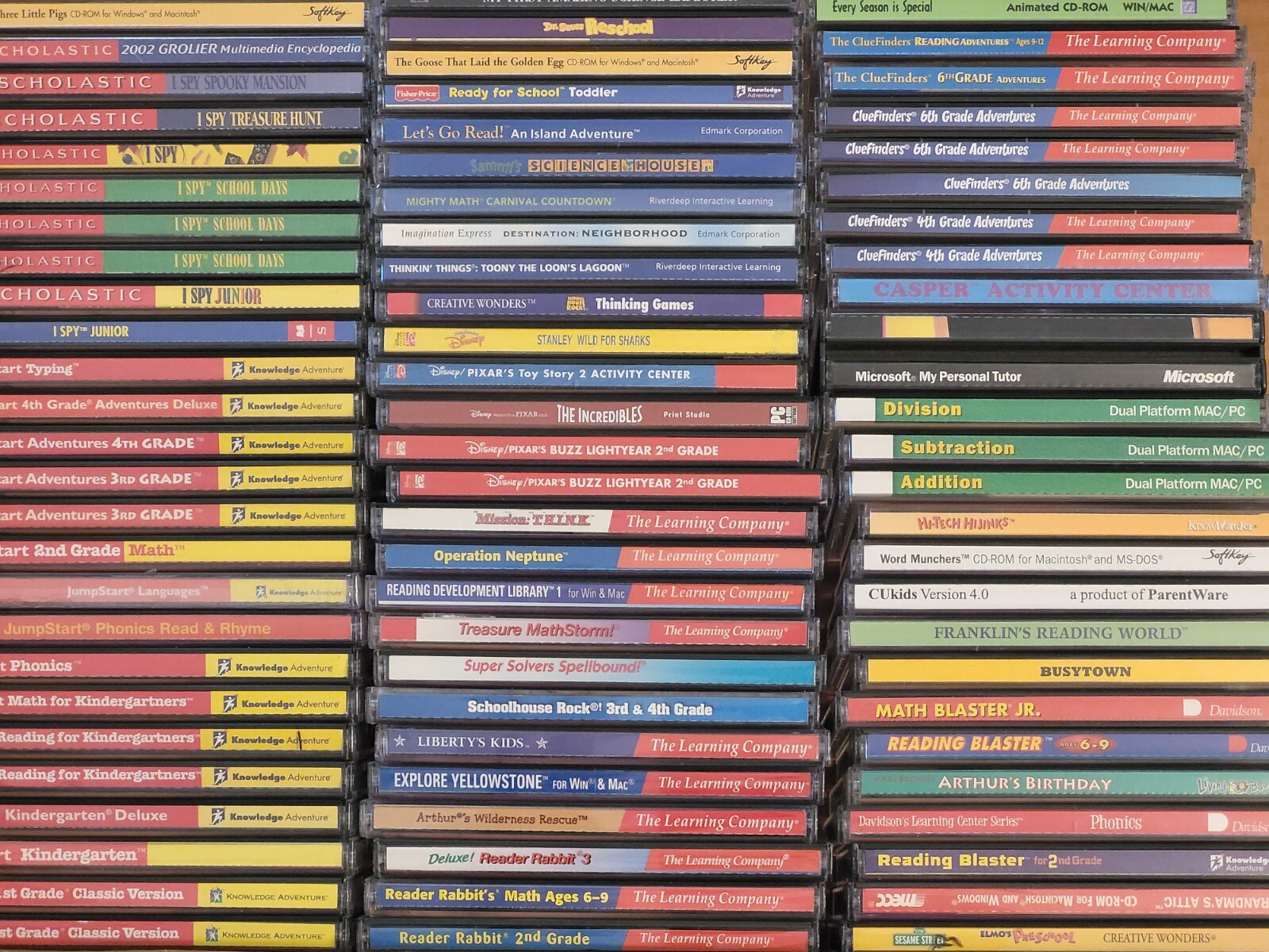 HUGE Lot Kids Educational PC GAMES – Reading, Math, Puzzle, Adventure – U PICK