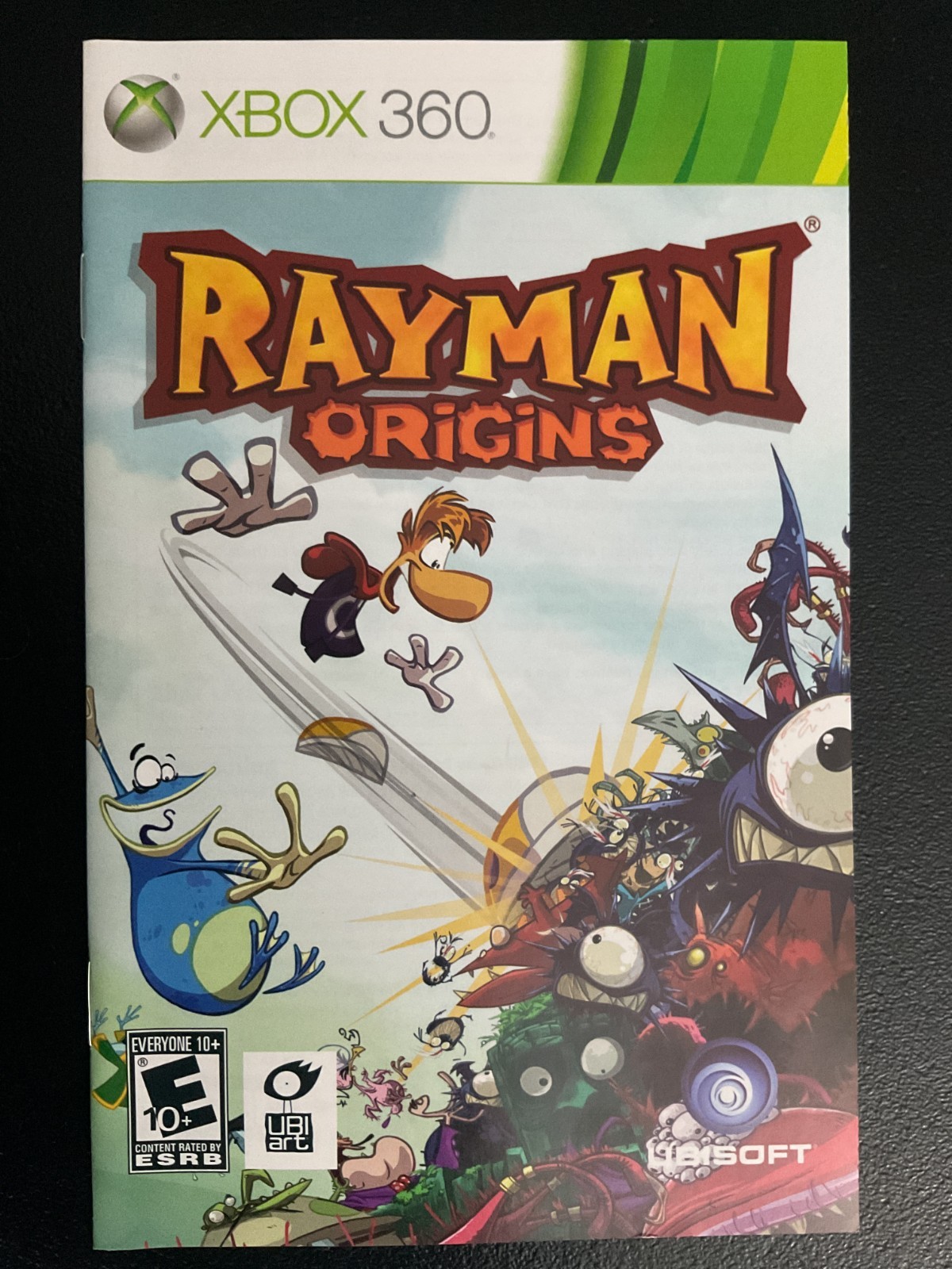 Rayman Origins Microsoft Xbox 360 Instruction Manual Only